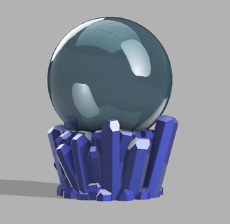 crystal ball vase v10 - dfd 3d print model - Mito3D