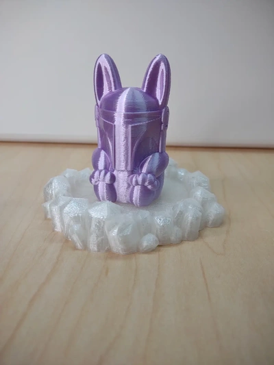 cristallo base coniglietto 3d by costruito bot on grazie uovo pasqua 3d print model - Mito3D