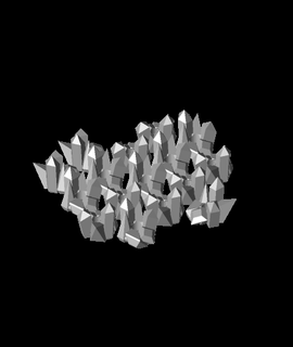 Kristall Cluster Stroh Topper 3d print model - Mito3D
