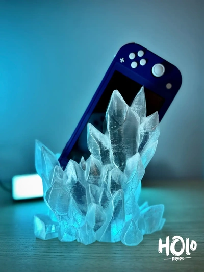 crystal dock nintendo switch lite - holoprops 3d by on thangs 3d print model - Mito3D