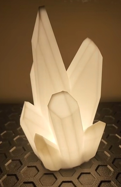 kristal ışık difüzör 3d by dfd teşekkürler ev bahçe mobilyalar lambalar aydınlatma dekor 3d print model - Mito3D