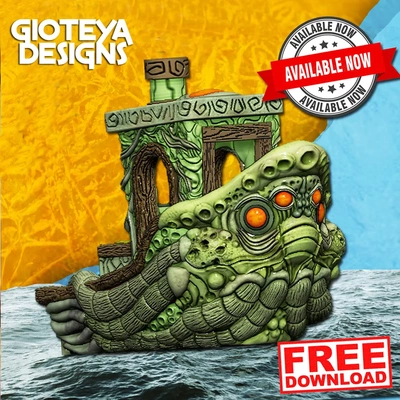 cthulhu demone nave stl 3d by gioteya disegni on grazie 3d print model - Mito3D