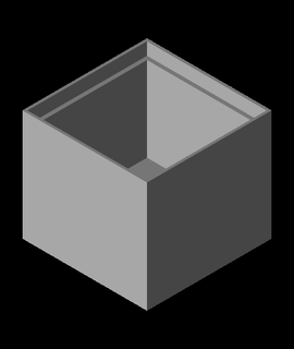 cubo recipiente mestre impressão 3d print model - Mito3D