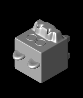 cube hippo leesteiner25 3d print model - Mito3D