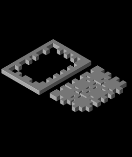 cube puzzle x6 créer 6 petit cubes 3d modèle 3d print model - Mito3D