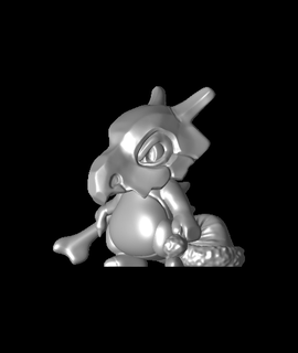 cubone xmas - pokemon - fan art Arts & Entertainment  3d print model - Mito3D