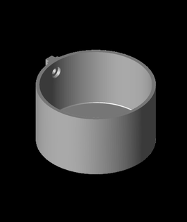 cup holder 4040 aluminium extrusion 3d print model - Mito3D