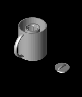 taza hielo cubo soporte 3d modelo impreso nis gracias 3d print model - Mito3D