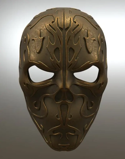 maudit crâne masque 3d by infâme soutenir boutique 3d print model - Mito3D