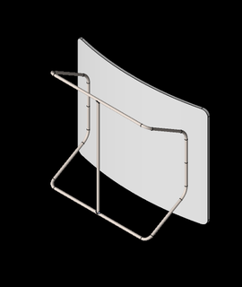gebogen Tabelle Spiegel 3d print model - Mito3D