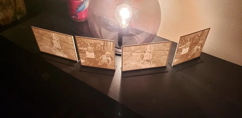 customizable lithophane stand - 3d by spekerdude on thangs 3d print model - Mito3D
