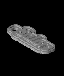 customized multiline tag keychain 3d model thangs 3d print model - Mito3D