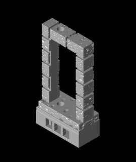 piedra angular pared puerta pequeña 1xstl 3d modelo gracias 3d print model - Mito3D