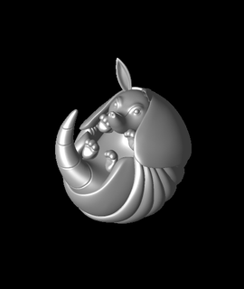 carina armadillo animali 3d print model - Mito3D