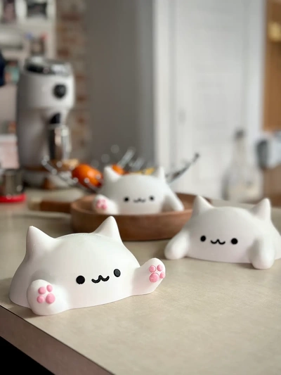 cute blob cats - holoprops 3d by on thangs 3d print model - Mito3D