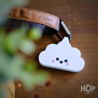 cute cloud keychain - 3d by holoprops on thangs 3d print model - Mito3D