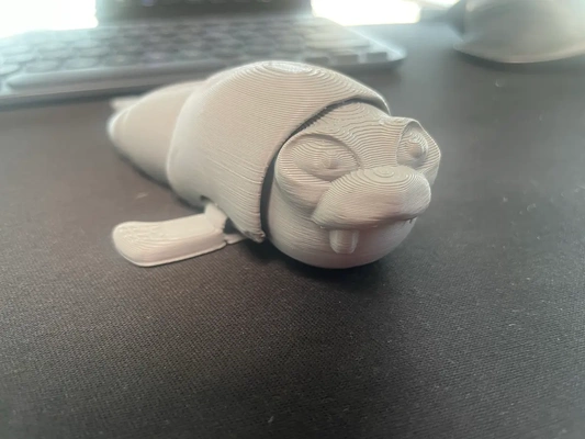 cute flexi walrus - 3d by plaground on thangs pets & animals wildlife 3d print model - Mito3D