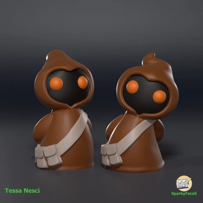 cute jawas - 3d by sparkyface5 on thangs 3d print model - Mito3D