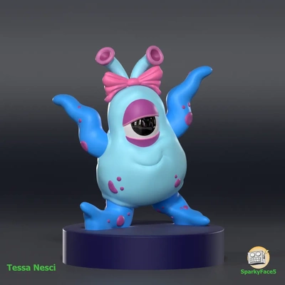 cute monster - 3d by sparkyface5 on thangs 3d print model - Mito3D