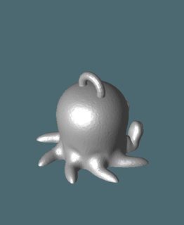 cute octopus keychainstl - mymanraptor 3d print model - Mito3D