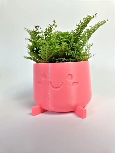 cute planter lina - 3d by ri0m0 on thangs home & garden gardening landscaping automotive lighting 3d print model - Mito3D