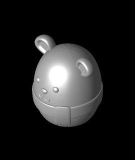 fofa polar Urso recipiente animais 3d print model - Mito3D