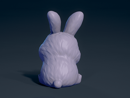 cute rabbitstl - minishev 3d print model - Mito3D