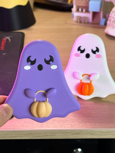 cute trick or treat ghost - halloween decor 3d by holoprops on thangs 3d print model - Mito3D