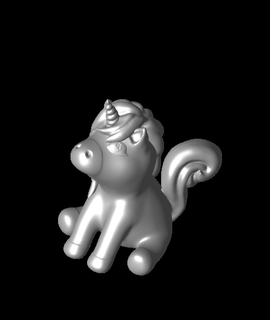 carina unicorno 3d print model - Mito3D