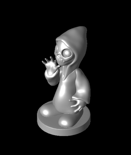 cutegrim lil death 1 base Arts & Entertainment 3d print model - Mito3D