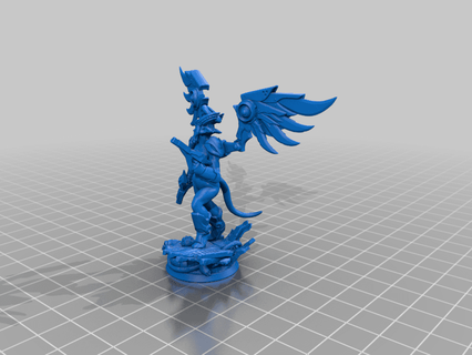 cibernético anjo Heroforge gilieart 3d print model - Mito3D