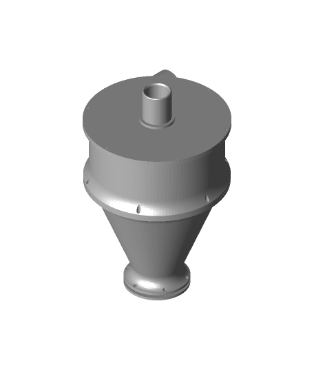 ciclón separador señor infierno 3D print model - Mito3D