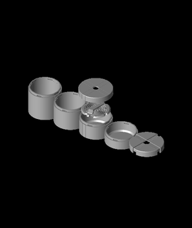 cylinder twist lock - standard Hobbies & Games 3d print model - Mito3D