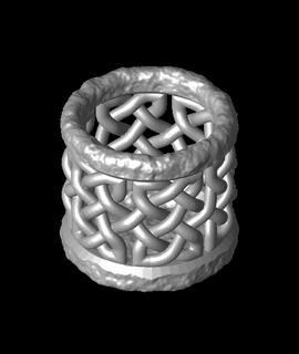 cylindrical celtic knot vase single pane Home & Garden 3d print model - Mito3D