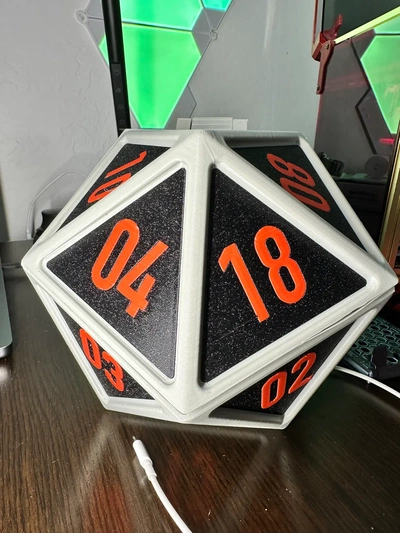 d20 dnd secchio lid popcorn extra grande versione 3d by thelightspd on grazie 3d print model - Mito3D