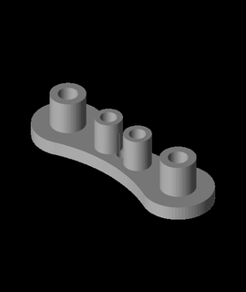 dalprop pieghevole eliche adattatore 3d print model - Mito3D