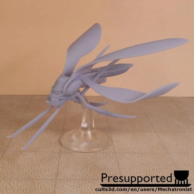 damselfly ship spelljammer miniature dnd - 3d by mechatronist on thangs 3d print model - Mito3D