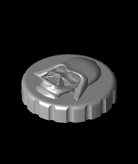 darth vader - stash jar lid kcwarthog 3d print model - Mito3D