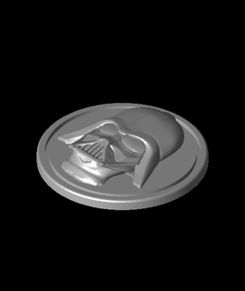 darth vader coin kcwarthog 3d print model - Mito3D