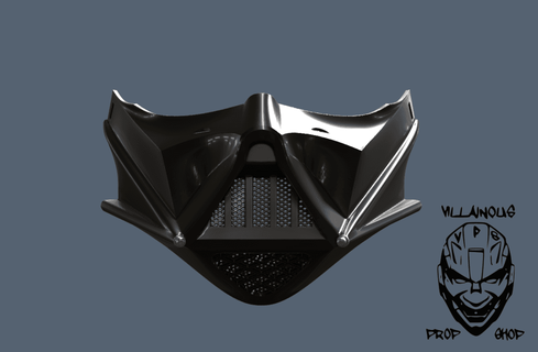 darth vader face mask - villainous prop shop 3d print model - Mito3D