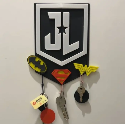 dc justice league key holder - 3d by miadesign on thangs 3d print model - Mito3D