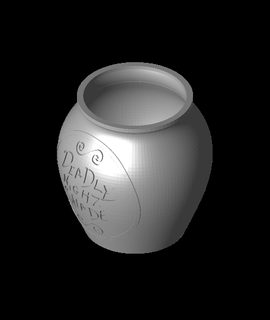 deadly nightshade jar 3d model heavymetalguy thangs 3d print model - Mito3D