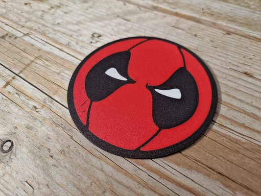 deadpool coaster ams ready - 3d by omsculpts on thangs marvel coffee 3domsculpts starbucks caffeine 3d print model - Mito3D