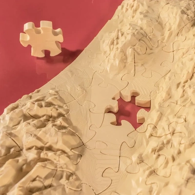 tod senke 3d topografisch puzzle by on danke rätsel spiele spiel gehirn teaser jig topographie topo modell kalifornien national park wüste landschaft textur pflanze 3d print model - Mito3D