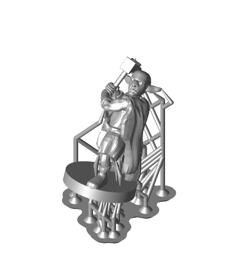 profundo gnomo bárbaro 3d modelo mz4250 3D print model - Mito3D