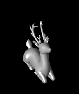 geyik laying hayvanlar 3d print model - Mito3D