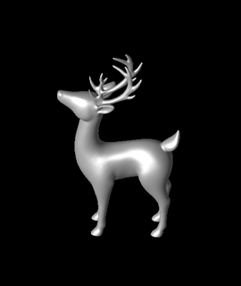 geyik standing hayvanlar 3d print model - Mito3D