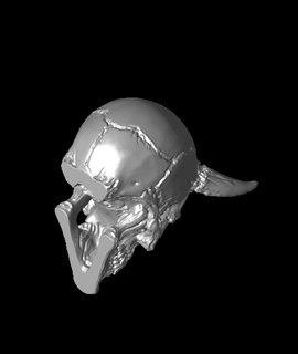 demon skull - decoration Hobbies & Games 3d print model - Mito3D