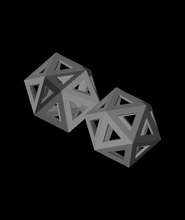 ammaccato icosaedro 3d modello grazie 3d print model - Mito3D