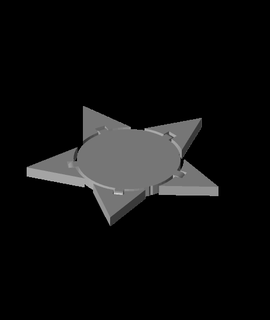 projetado articulado Estrela inquietação brinquedo 3d print model - Mito3D